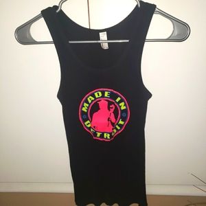 ❤Made In Detroit Stretch Black Tank